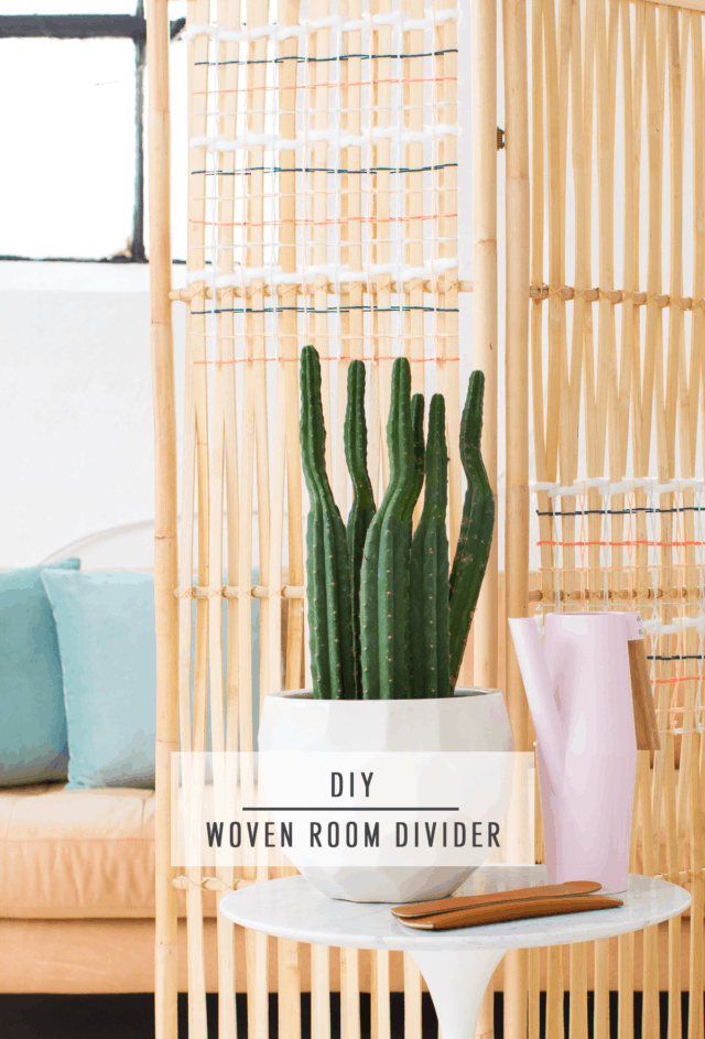 DIY Woven Room Divider-9