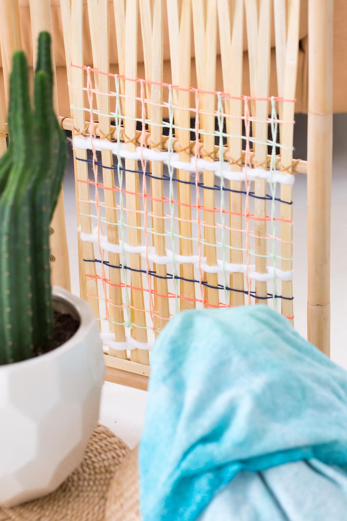 DIY Ikea Hack Woven Room Divider Sugar & Cloth DIY