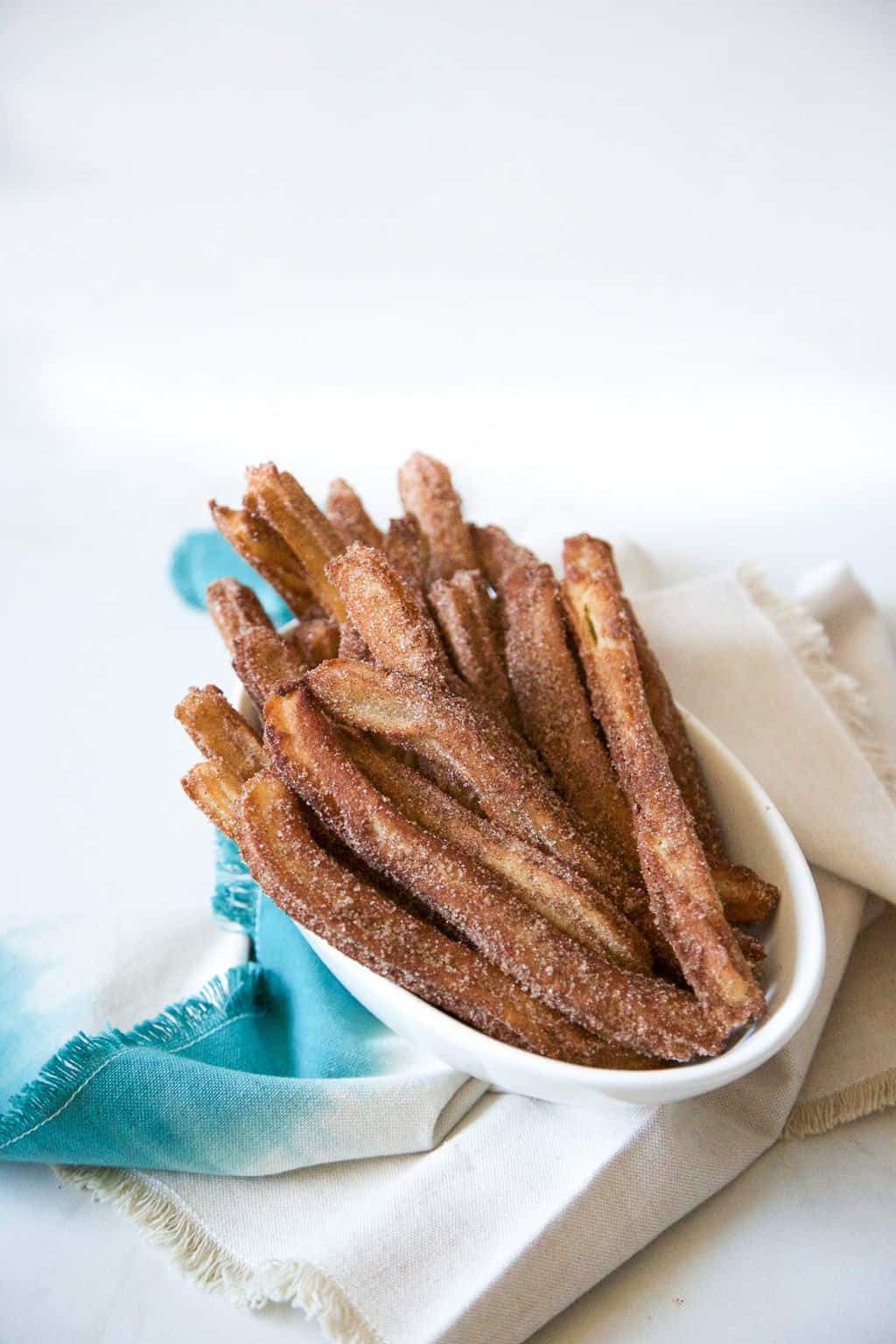 Cinnamon Churros with Chili Chocolate Recipe