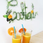 DIY Green foliage sign by Sugar & Cloth, an award winning DIY, entertaining, and home decor blog.