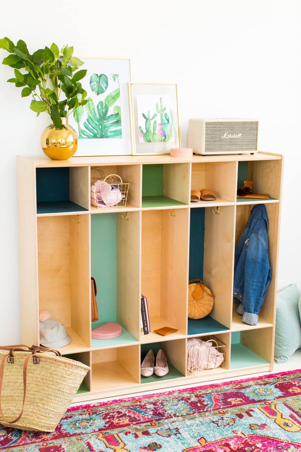 Diy Color Block Storage Lockers Sugar Cloth Home Decor Diy