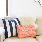 DIY Structured Pleat Lumbar Pillow