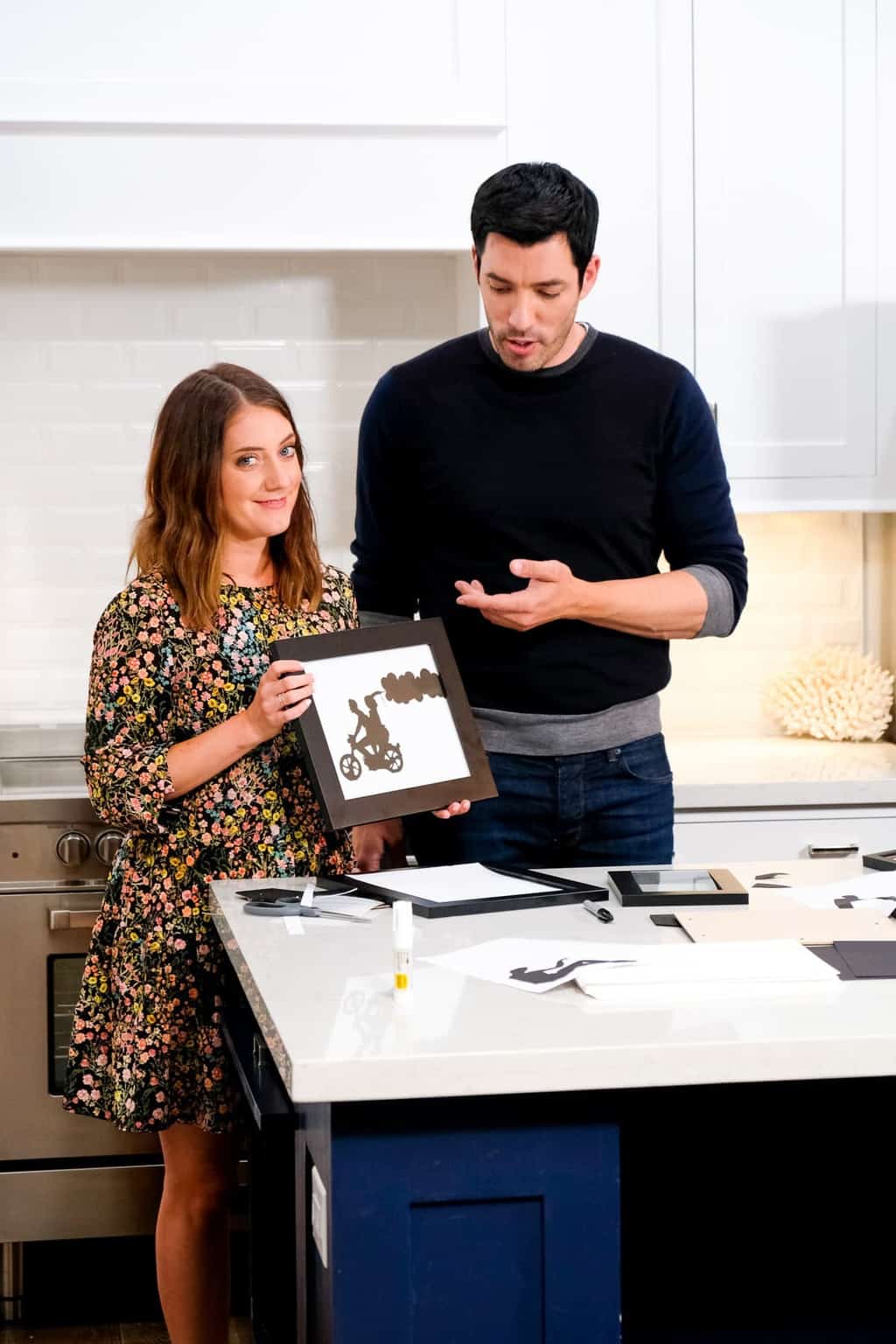 DIY Shadow Art with Drew Scott from Property Brothers (+video!) by top Houston lifestyle blogger Ashley Rose of Sugar and Cloth