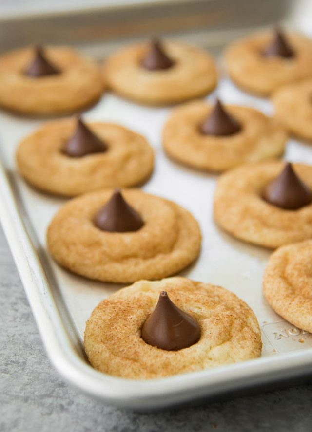 Tasty Chocolate Snickerdoodle With Hershey Kiss Cookie Recipe