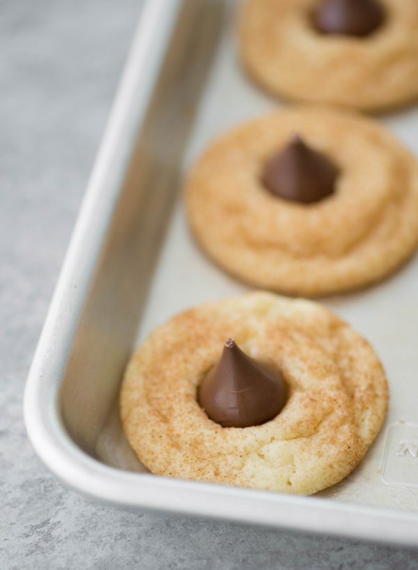 Snickerdoodle with Hershey Kiss Cookie Recipe Sugar & Cloth