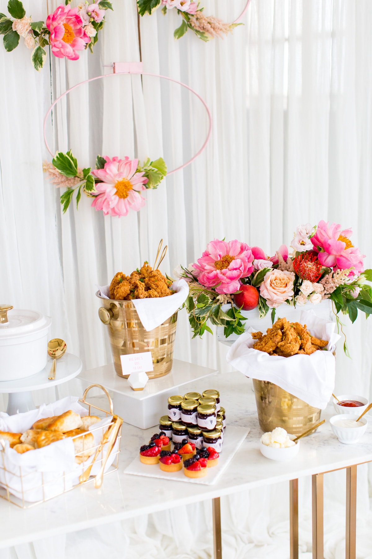 DIY Floral Embroidery Ring Backdrop by Ashley Rose of Sugar & Cloth, a lifestyle blog in Houston, TX