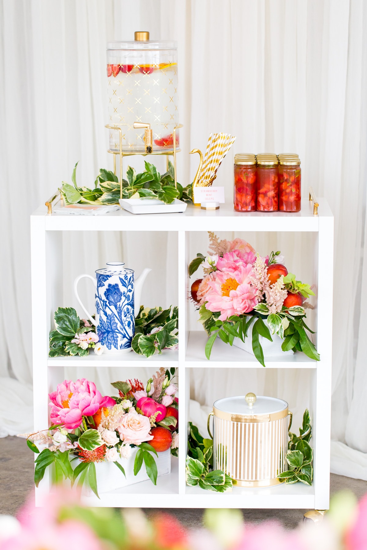 A Southern Inspired Bridal Shower and DIY Backdrop by Ashley Rose of Sugar & Cloth, a lifestyle blog in Houston, TX