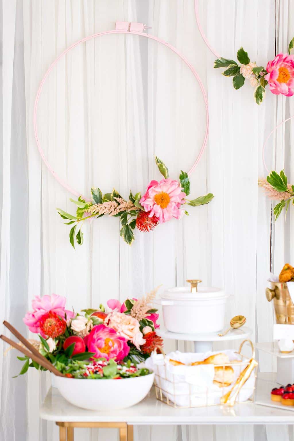 A Southern Inspired Bridal Shower and DIY Backdrop by Ashley Rose of Sugar & Cloth, a lifestyle blog in Houston, TX