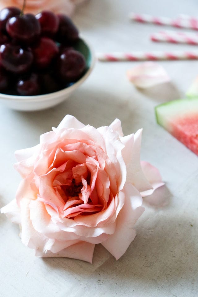 watermelon cherry Frosé 