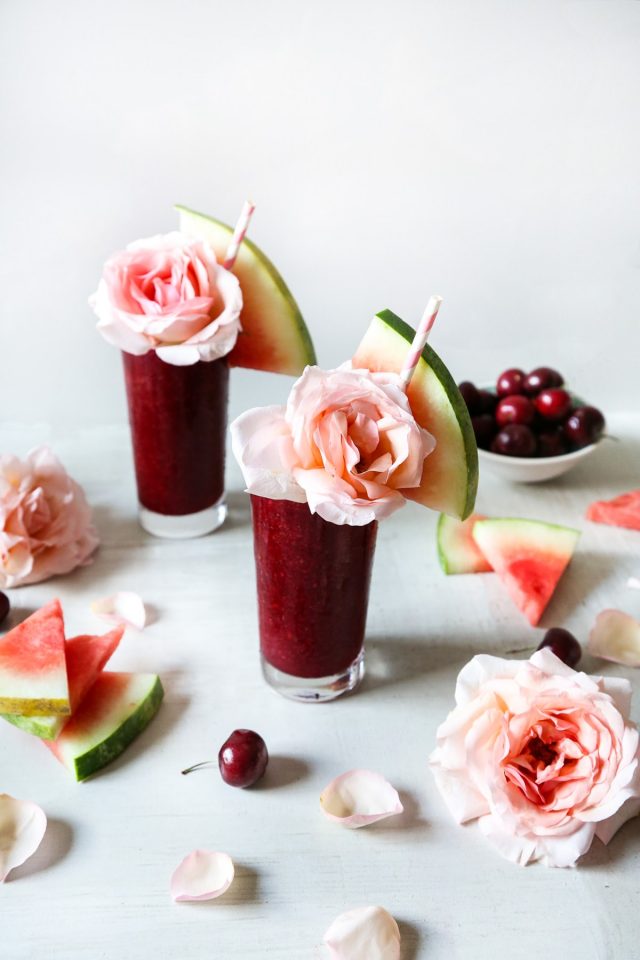 delicious drink Cherry Watermelon Frosé 