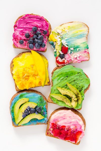 All Natural Unicorn Toast Recipe by top Houston Blogger Ashley Rose of Sugar and Cloth