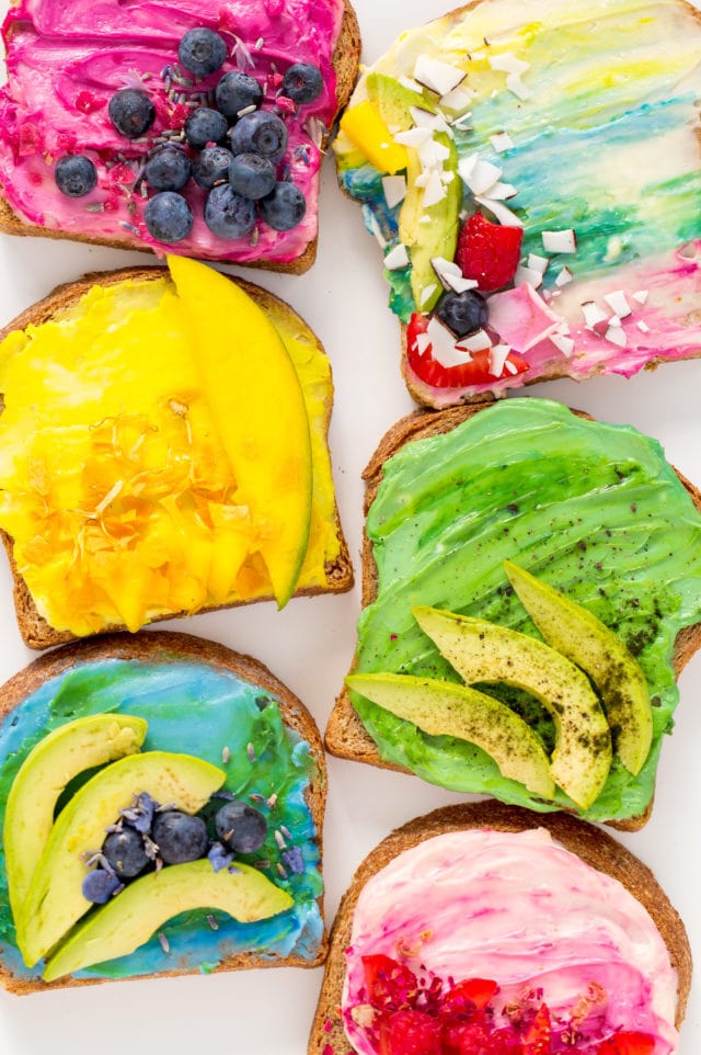 All Natural Unicorn Toast Recipe by top Houston Blogger Ashley Rose of Sugar and Cloth