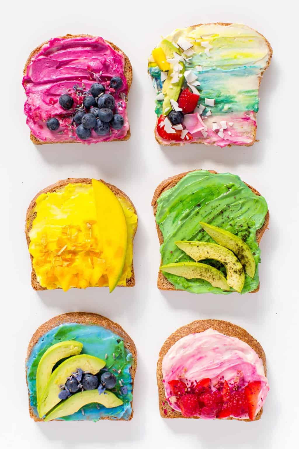 All Natural Unicorn Toast Recipe by top Houston Blogger Ashley Rose of Sugar and Cloth
