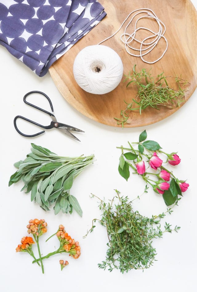 DIY Fresh Floral and Herbal Incense Bundles by Ashley Rose of Sugar & Cloth, a top lifestyle blog in Houston, Texas