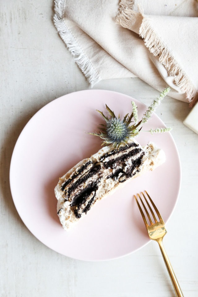 Boozy Mudslide Icebox Cake by Ashley Rose of Sugar & Cloth, a top lifestyle blog in Houston, Texas