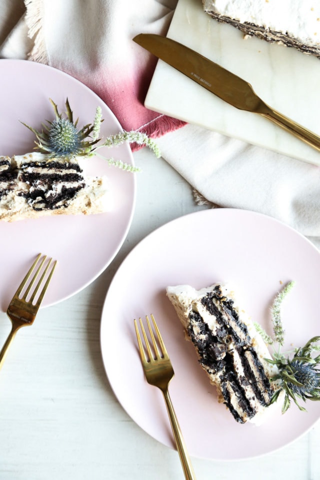 Boozy Mudslide Icebox Cake by Ashley Rose of Sugar & Cloth, a top lifestyle blog in Houston, Texas