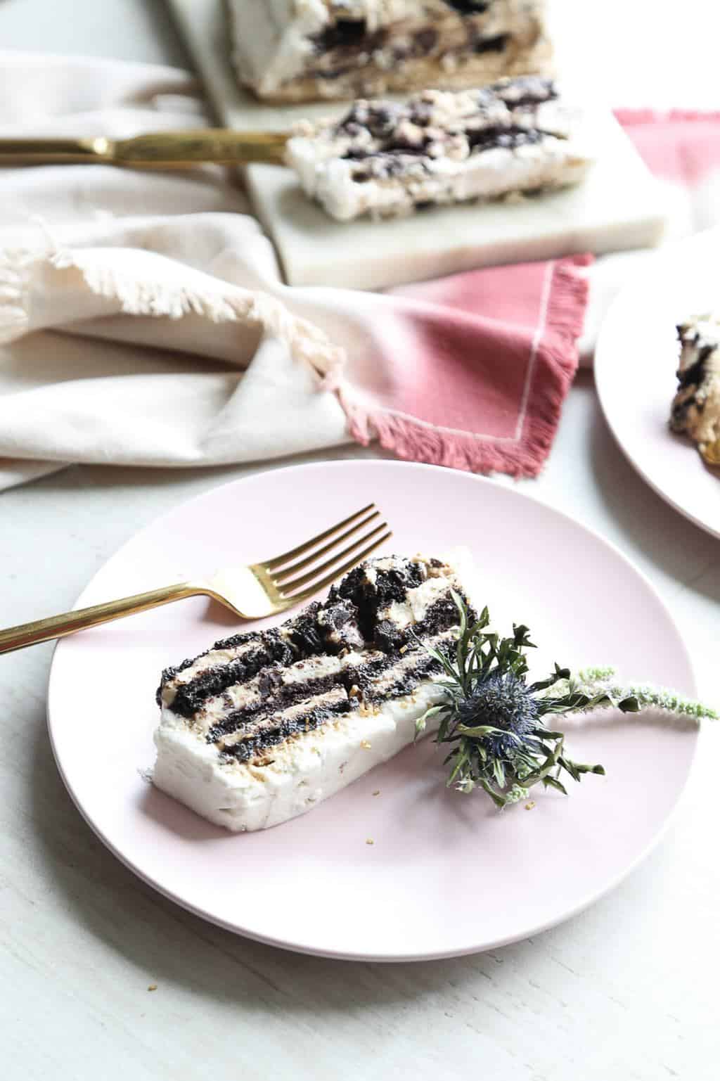 Boozy Mudslide Icebox Cake by Ashley Rose of Sugar & Cloth, a top lifestyle blog in Houston, Texas