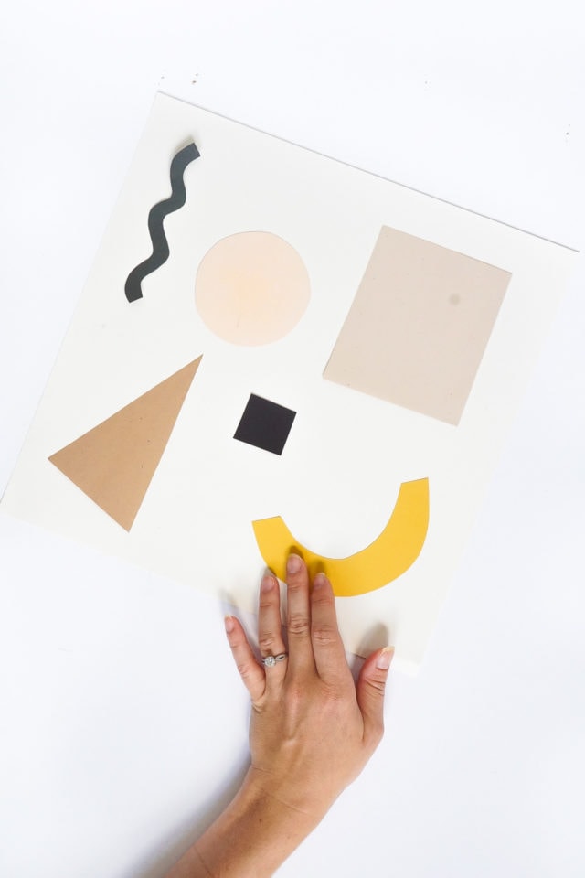DIY Paper Shapes Wall Art by Ashley Rose of Sugar & Cloth, a top lifestyle blog in Houston, Texas