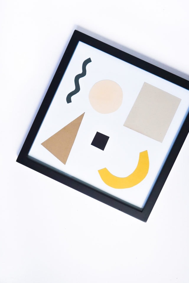 DIY Paper Shapes Wall Art by Ashley Rose of Sugar & Cloth, a top lifestyle blog in Houston, Texas