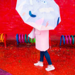 DIY Abstract Umbrella by top Houston lifestyle blogger, Ashley Rose of Sugar and Cloth