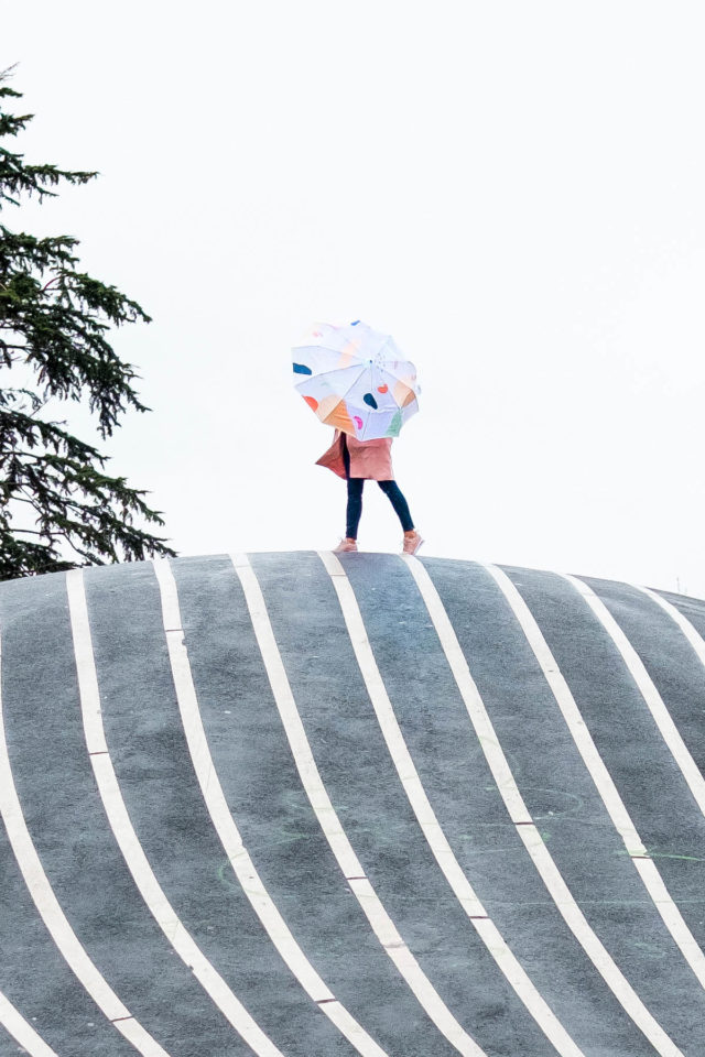 DIY Abstract Umbrella by top Houston lifestyle blogger, Ashley Rose of Sugar and Cloth