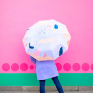 DIY Abstract Umbrella by top Houston lifestyle blogger, Ashley Rose of Sugar and Cloth