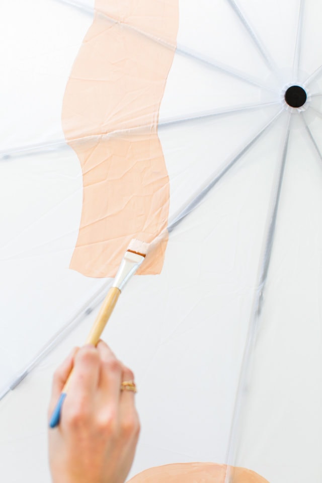 DIY Abstract Umbrella by top Houston lifestyle blogger, Ashley Rose of Sugar and Cloth