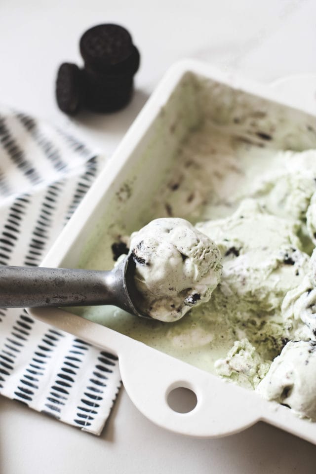 Grasshopper Pie Ice Cream by Ashley Rose of Sugar & Cloth, a top lifestyle blog in Houston, Texas