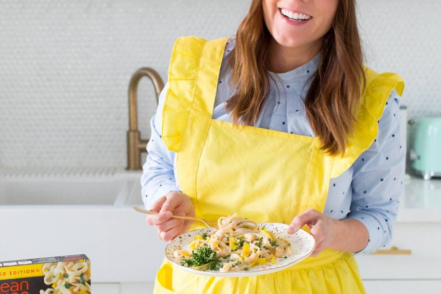 Roasted Garlic White Bean Alfredo Recipe by top Houston lifestyle blogger Ashley Rose of Sugar and Cloth