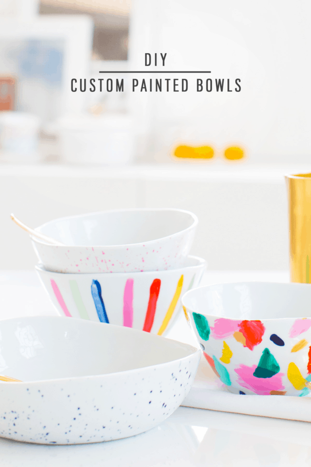 Brunch Club: DIY Custom Painted Bowls by top Houston lifestyle blogger Ashley Rose of Sugar and Cloth