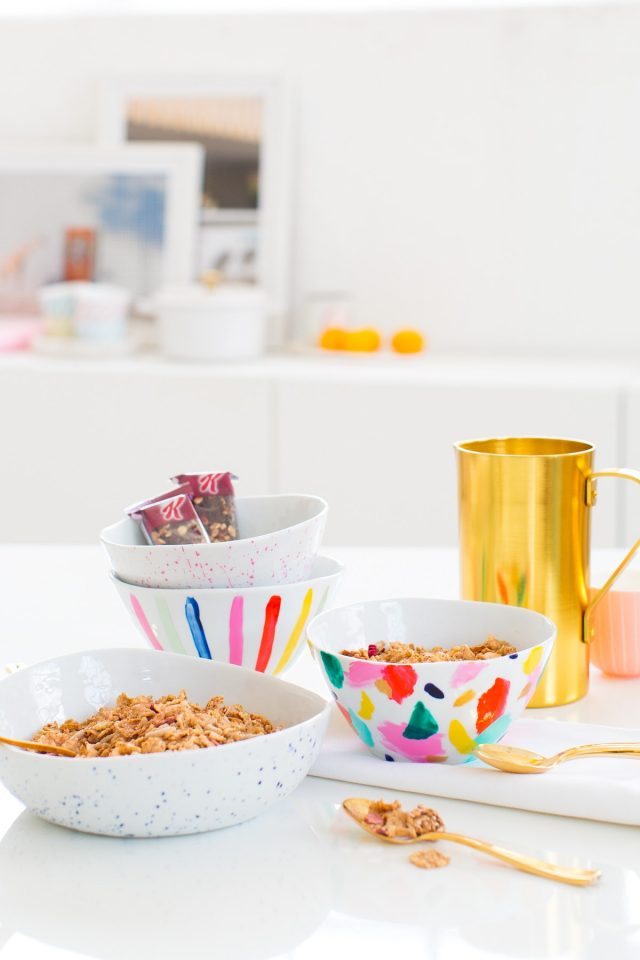 Brunch Club: DIY Custom Painted Bowls by top Houston lifestyle blogger Ashley Rose of Sugar and Cloth