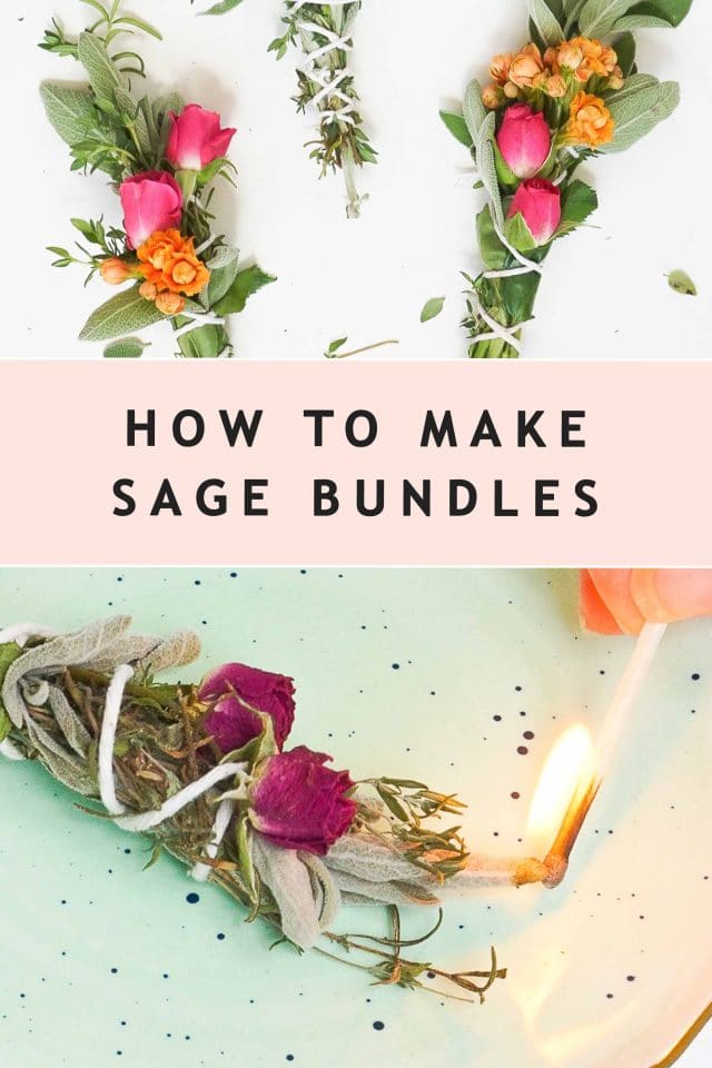 DIY Fresh Floral and Herbal Incense Bundles by Ashley Rose of Sugar & Cloth, a top lifestyle blog in Houston, Texas