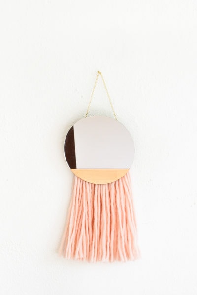 Diy Fringed Mirror Wall Hanging Sugar Cloth Home Decor Diy Fringed Mirror Wall Hanging By Ashley Rose Of Sugar Cloth A Top Lifestyle