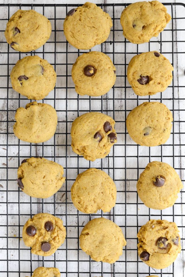 Oh So Chewy Pumpkin Chocolate Chip Cookies by Ashley Rose of Sugar & Cloth, a top lifestyle blog in Houston, Texas