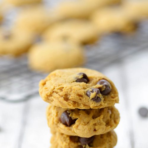 Oh So Chewy Pumpkin Chocolate Chip Cookies by Ashley Rose of Sugar & Cloth, a top lifestyle blog in Houston, Texas