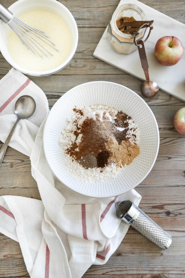 Spiced Cinnamon Apple Waffles with Bourbon Syrup by Ashley Rose of Sugar & Cloth, a top lifestyle blog in Houston, Texas