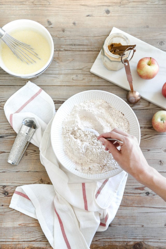 Spiced Cinnamon Apple Waffles with Bourbon Syrup by Ashley Rose of Sugar & Cloth, a top lifestyle blog in Houston, Texas