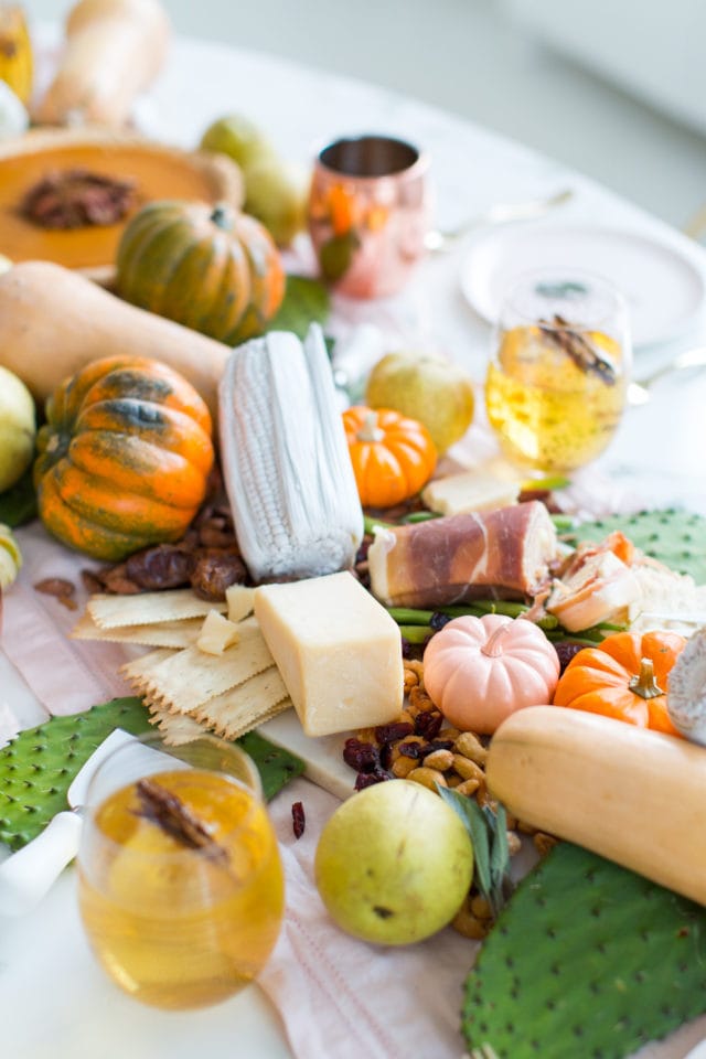 Friendsgiving Table Setting Idea + Sparkling Pumpkin Cider Recipe by top Houston Lifestyle blogger Ashley Rose of Sugar and Cloth