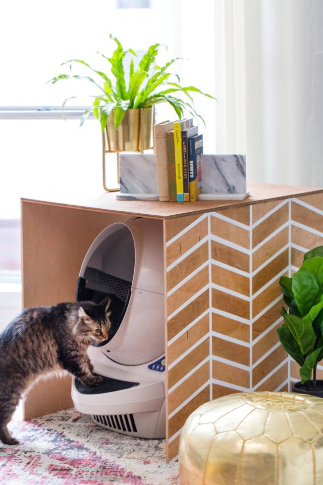 Patterned DIY Litter Box Cover