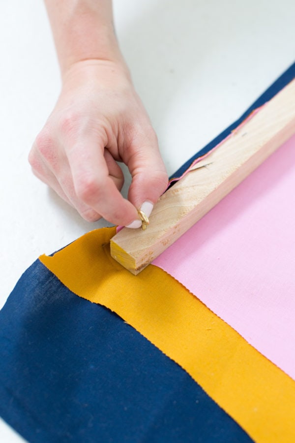 Colorful DIY Fabric Wall Hanging — Sugar & Cloth