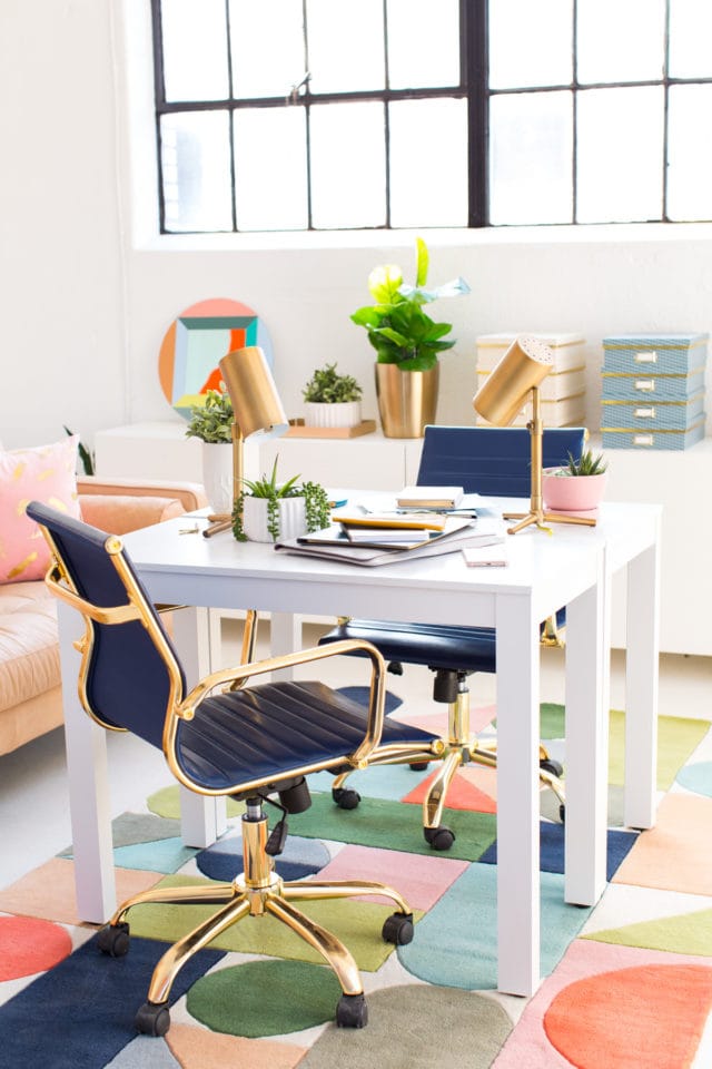 Modern Interiors: Bright Office Space Inspiration by top Houston lifestyle blogger Ashley Rose of Sugar & Cloth for DwellStudio