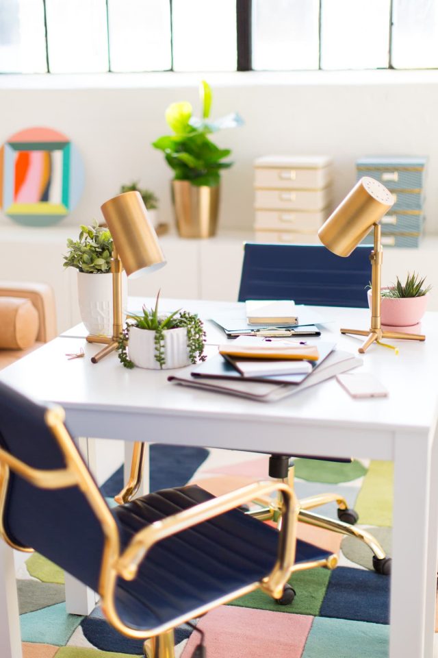 Modern Interiors: Bright Office Space Inspiration by top Houston lifestyle blogger Ashley Rose of Sugar & Cloth for DwellStudio