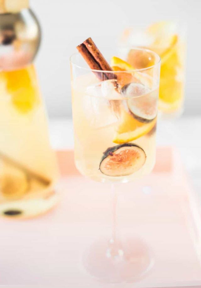 Autumn Fig Sangria Recipe by top Houston lifestyle blogger Ashley Rose of Sugar and Cloth