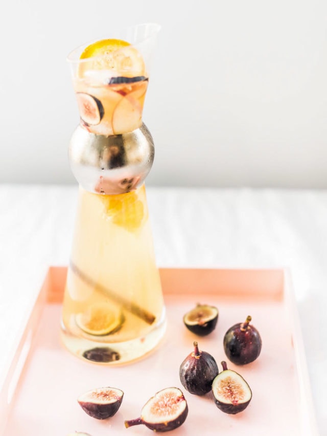 Autumn Fig Sangria Recipe by top Houston lifestyle blogger Ashley Rose of Sugar and Cloth