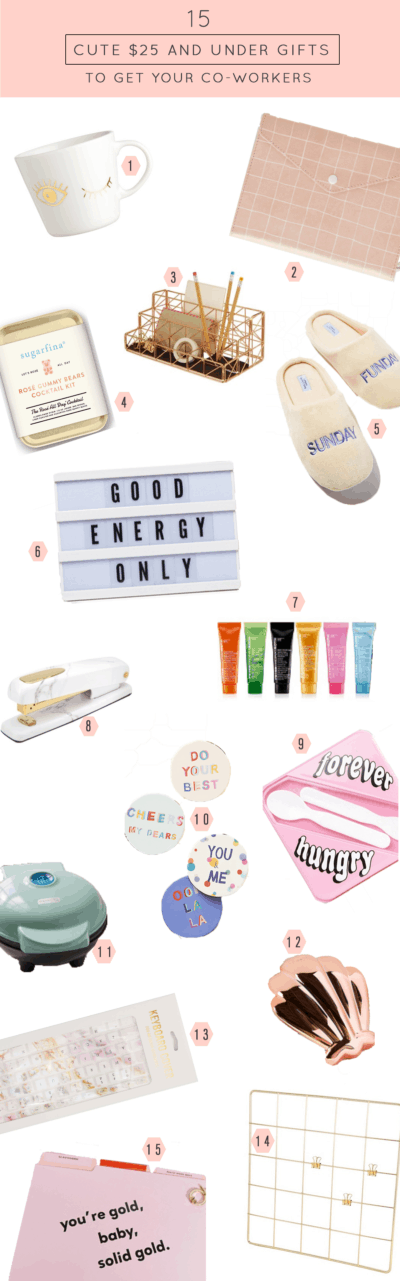 The cutest gifts $25 and under gifts to get your co-workers by top Houston lifestyle blogger Ashley Rose of Sugar & Cloth