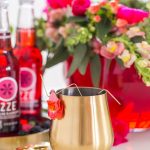 DIY Floral Punch Bowl Wreath + Sparkling Blackberry Mocktail Recipe by top Houston lifestyle blogger Ashley Rose of Sugar & Cloth