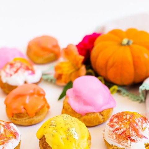 Pumpkin Pie Cream Puffs by top Houston lifestyle blogger Ashley Rose of Sugar and Cloth