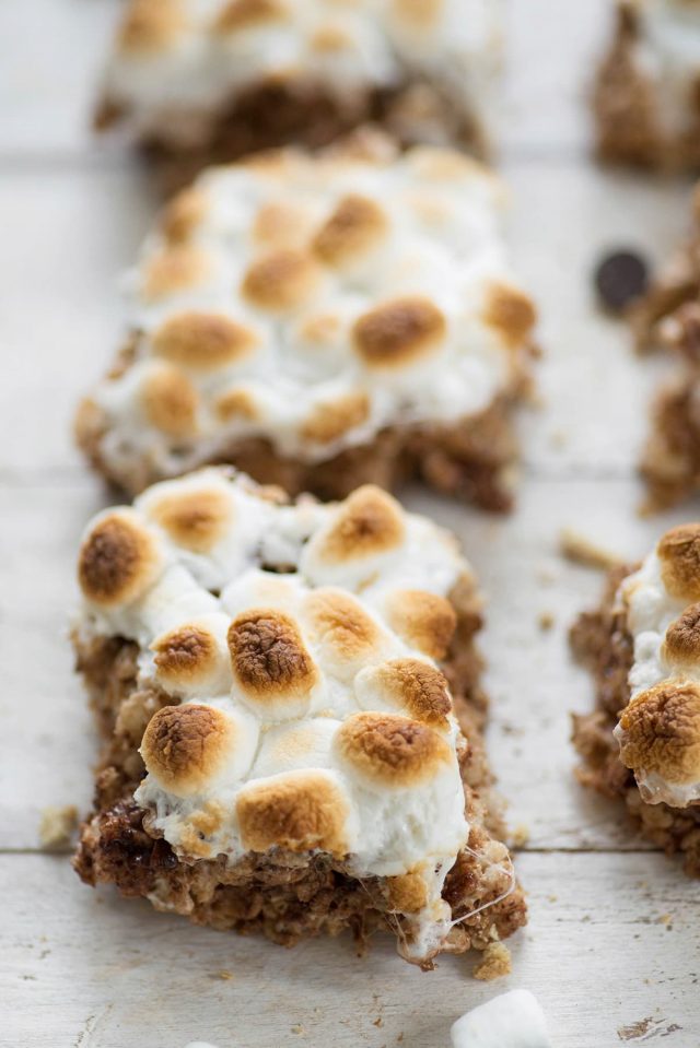 Toasted S'mores Rice Krispie Treats by top Houston lifestyle blogger Ashley Rose of Sugar and Cloth