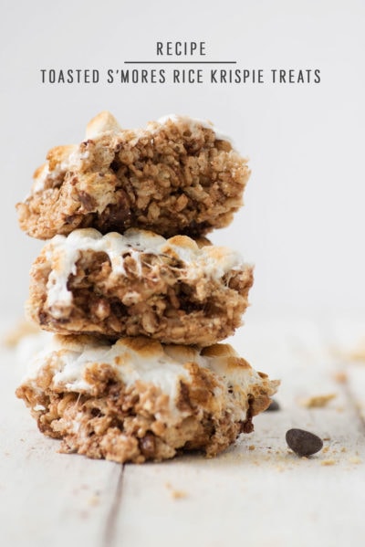 Toasted S'mores Rice Krispie Treats Recipe — Sugar & Cloth