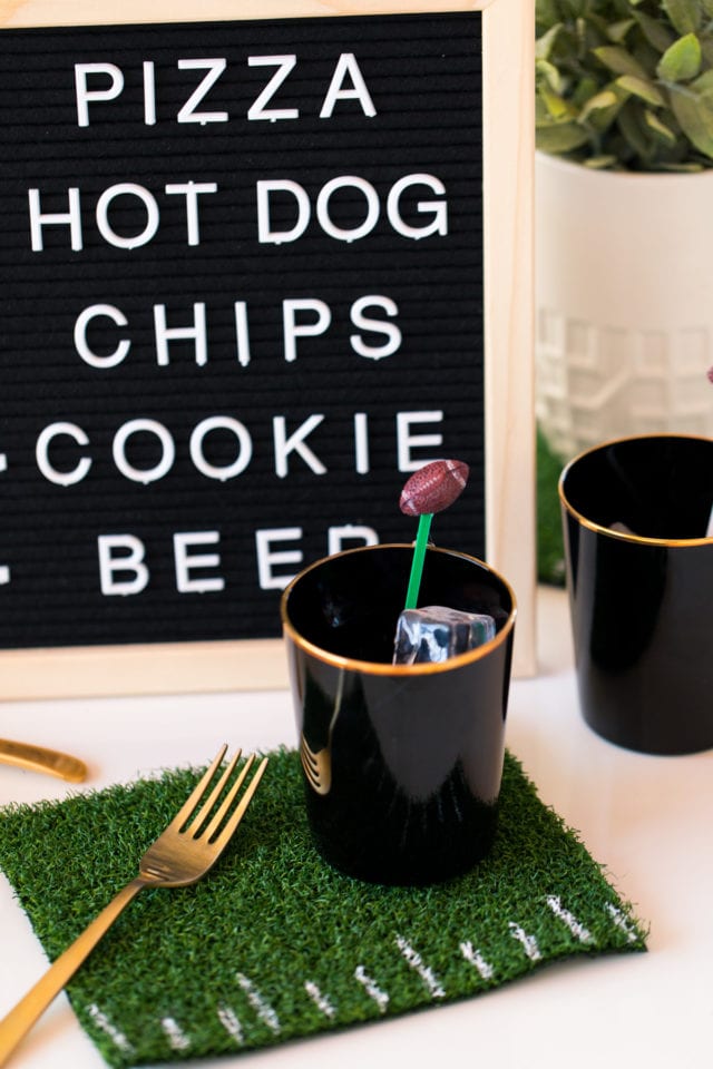 3 Simple DIY Ideas for Your Next Football Watch Party by top Houston lifestyle blogger Ashley Rose of Sugar & Cloth